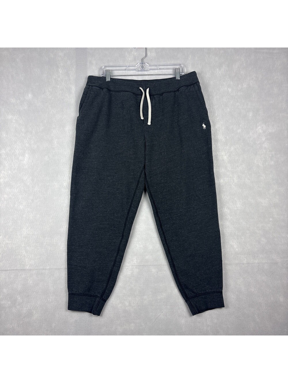Polo Ralph Lauren Sweatpants Joggers Mens 2XL Gray‎ Drawstring Athleisure Pony
